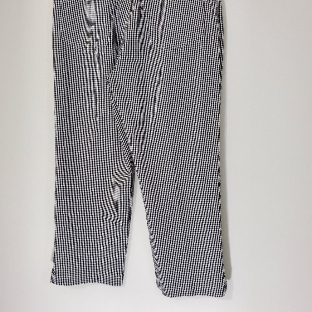 Evan-Picone Black/White Checked Capris, Size 8 - Picture 7 of 9